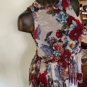 Floral baby doll top